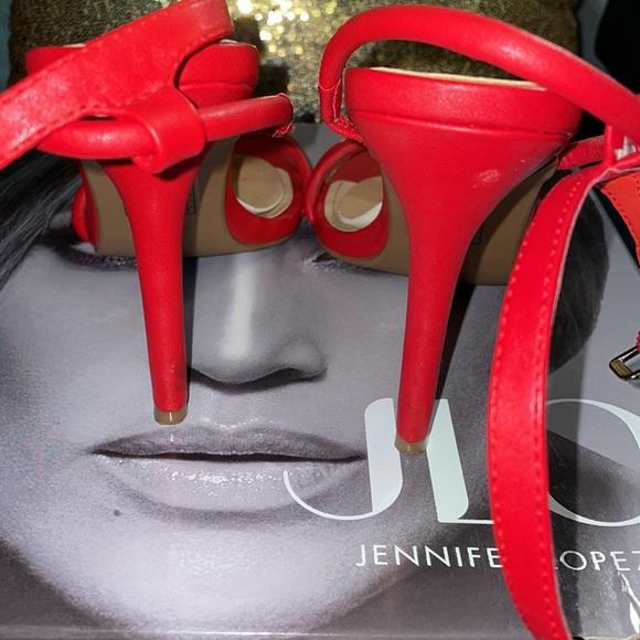 Forever 21 Red Strappy Sandals - Picture 3 of 3